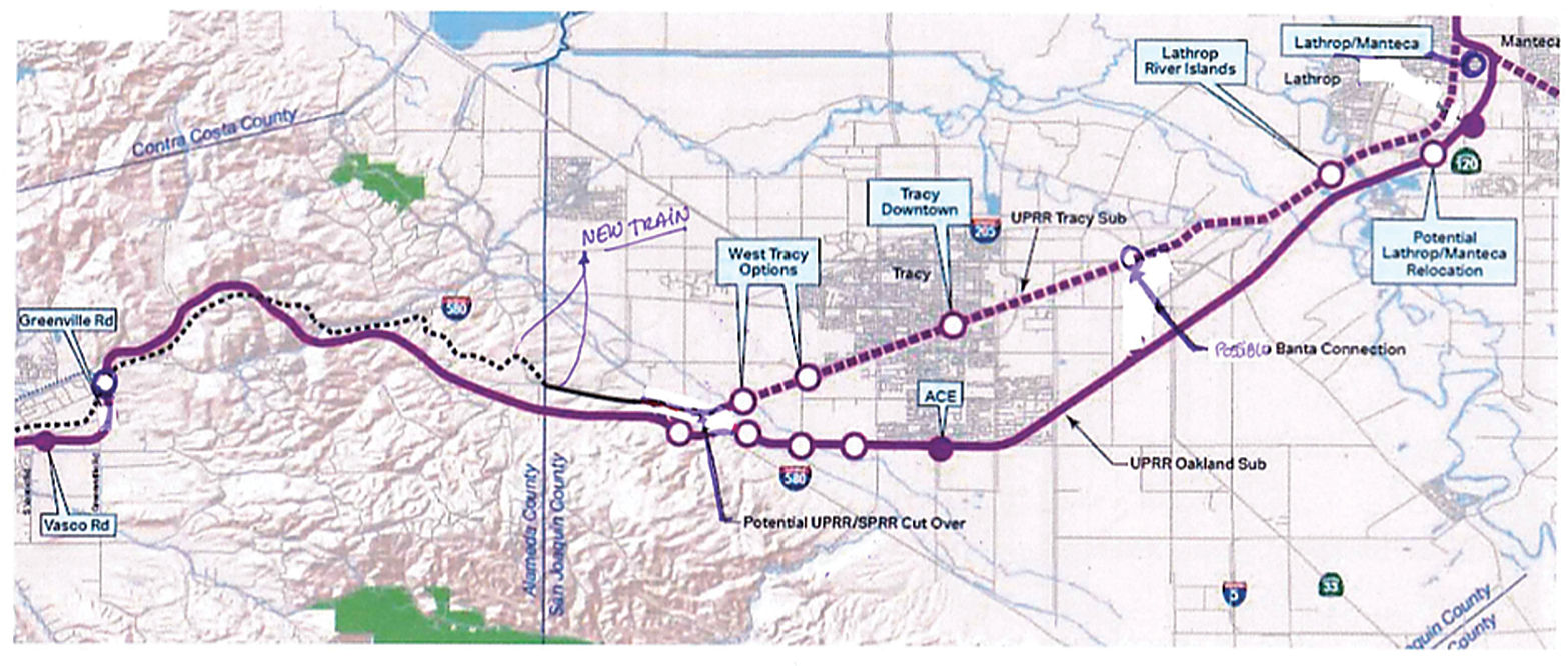 Proposed ACE route